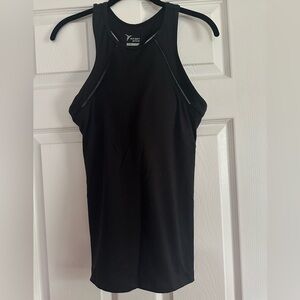 Old Navy Go Dry Black Racerback high neck shelf bra Tank Top medium
